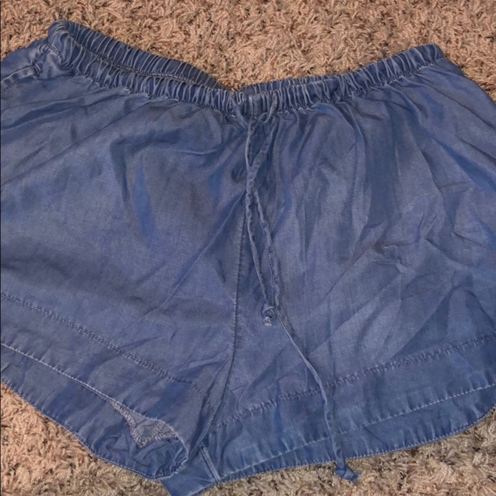 Denim style shorts